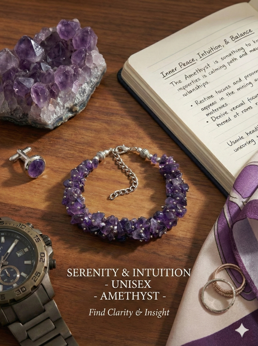 Purple Chip Amethyst Anklet – Protection, Calm & Positive Energy