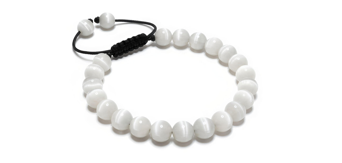 "Liquid Light" Pure Selenite Bracelet | Mental Clarity & Aura Cleansing