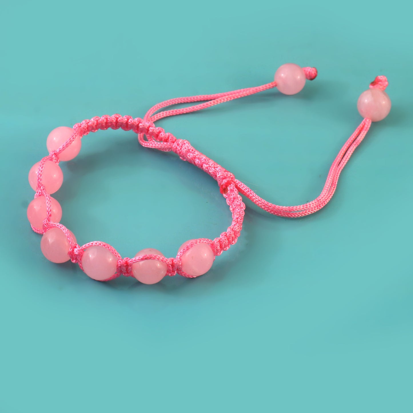 Natural Rose Quartz Thread Bracelet | Unisex