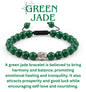 Natural Green Jade Buddha Pendant Thread Bracelet for Good Luck & Protection