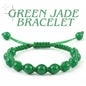 the Prosperity Knot: Green Jade Braided Thread Bracelet for Good Luck