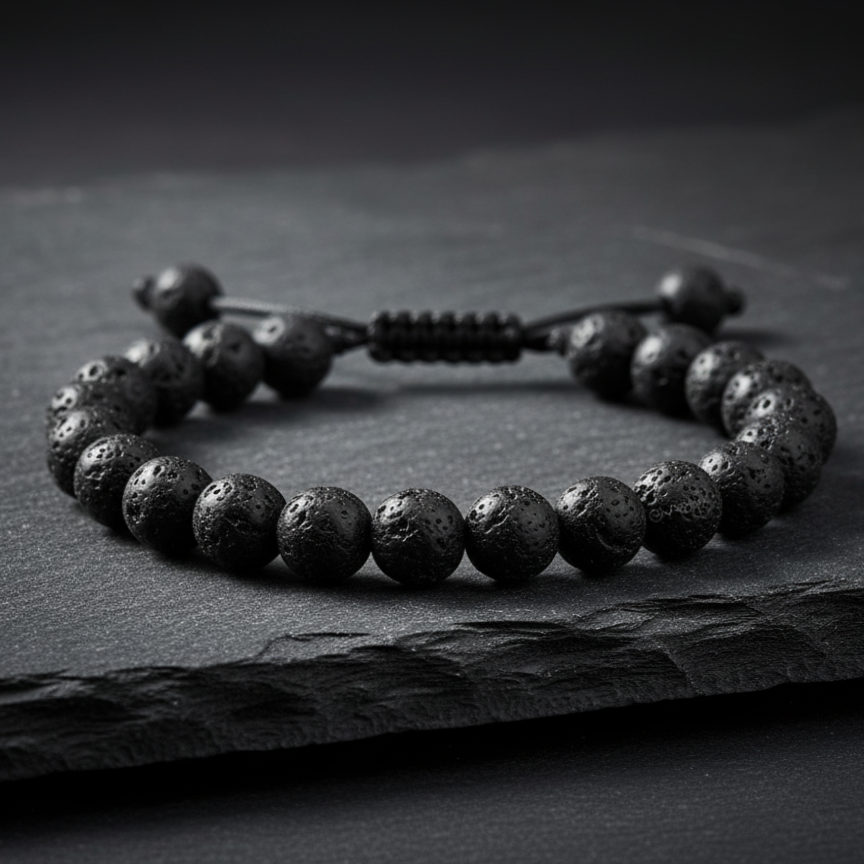 Volcanic Lava Rock Diffuser Bracelet
