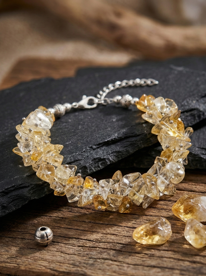Wealth & Prosperity Citrine Crystal Bracelet