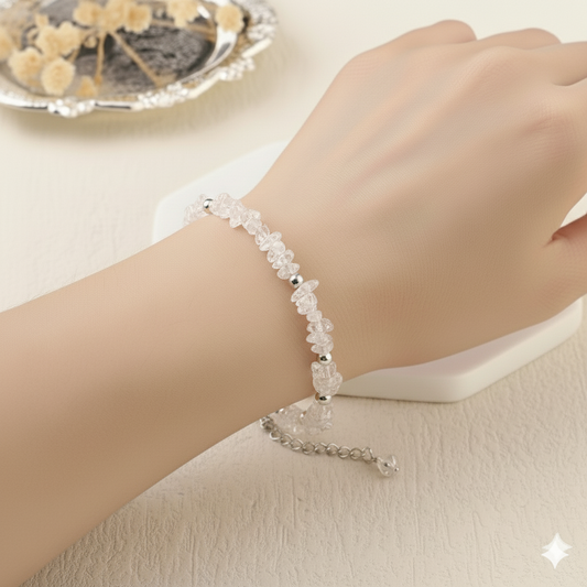 Clear Quartz Chip Bracelet: The Master Healer