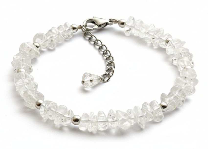 Clear Quartz Chip Bracelet: The Master Healer