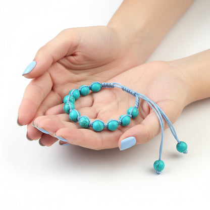 The Ocean Thread Bracelet | Real Turquoise Gemstone