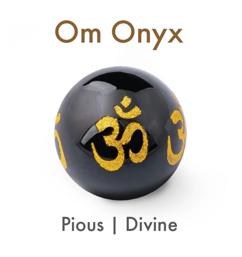 Natural Pyrite Bracelet With Om Beats for Men & Women