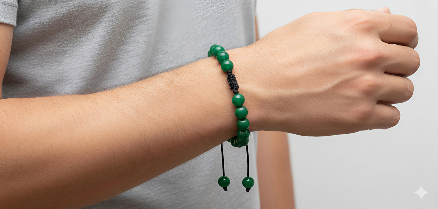 Harmony & Abundance: The Lucky Green Jade Bracelet