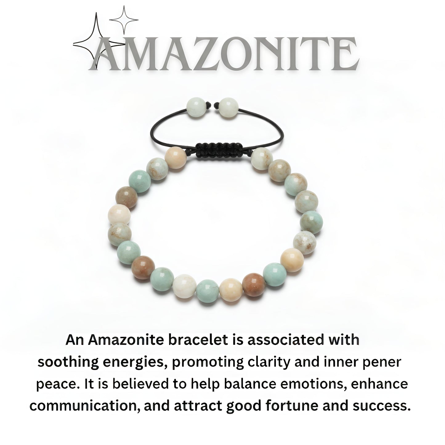 Natural Amazonite Beaded Bracelet