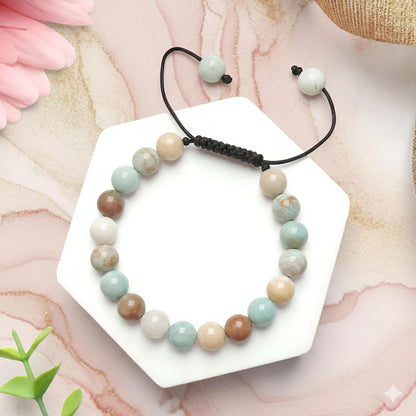 Natural Amazonite Beaded Bracelet