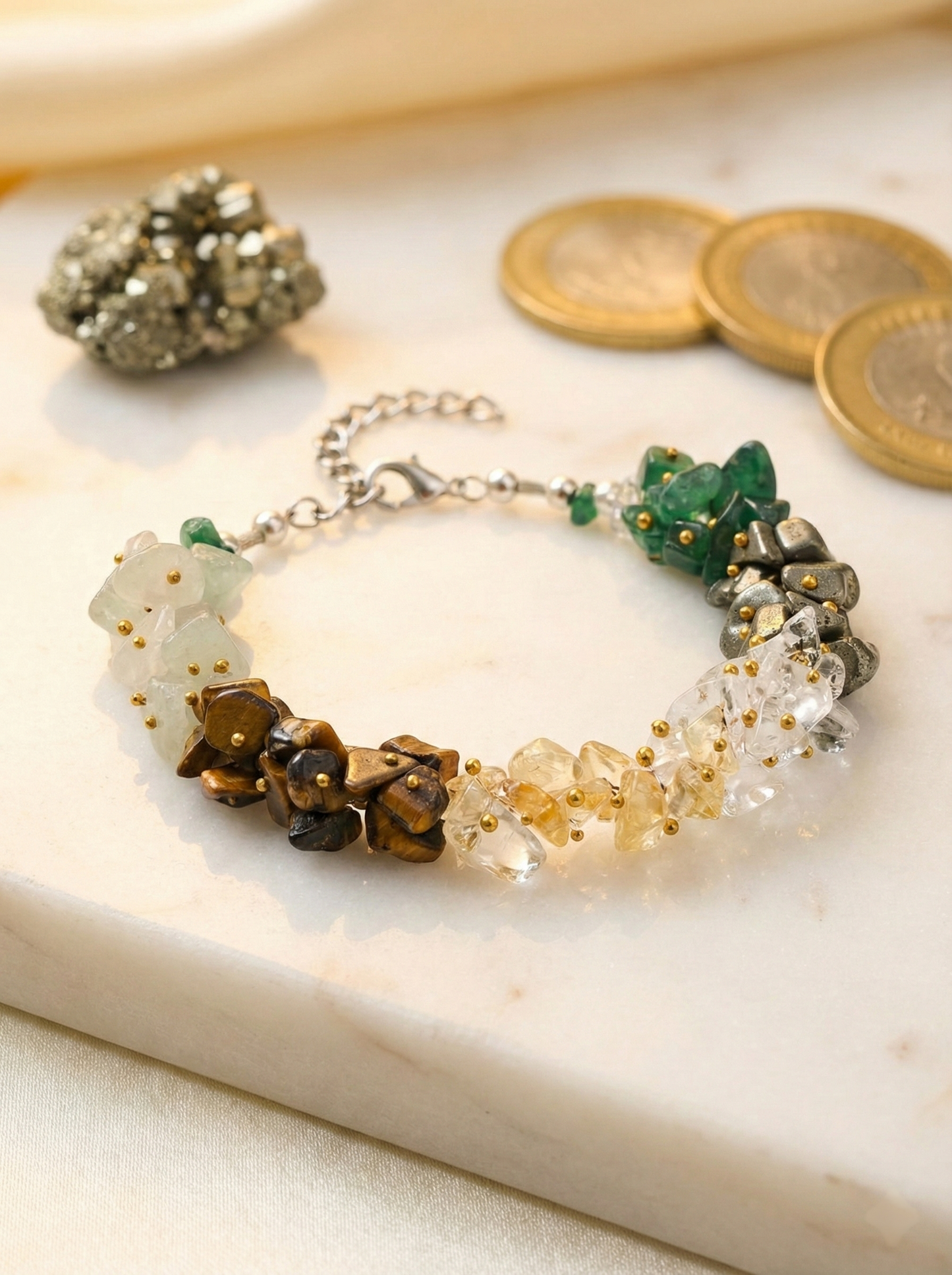 Money Magnet Chips Bracelet – Attract Wealth, Luck & Financial Growth