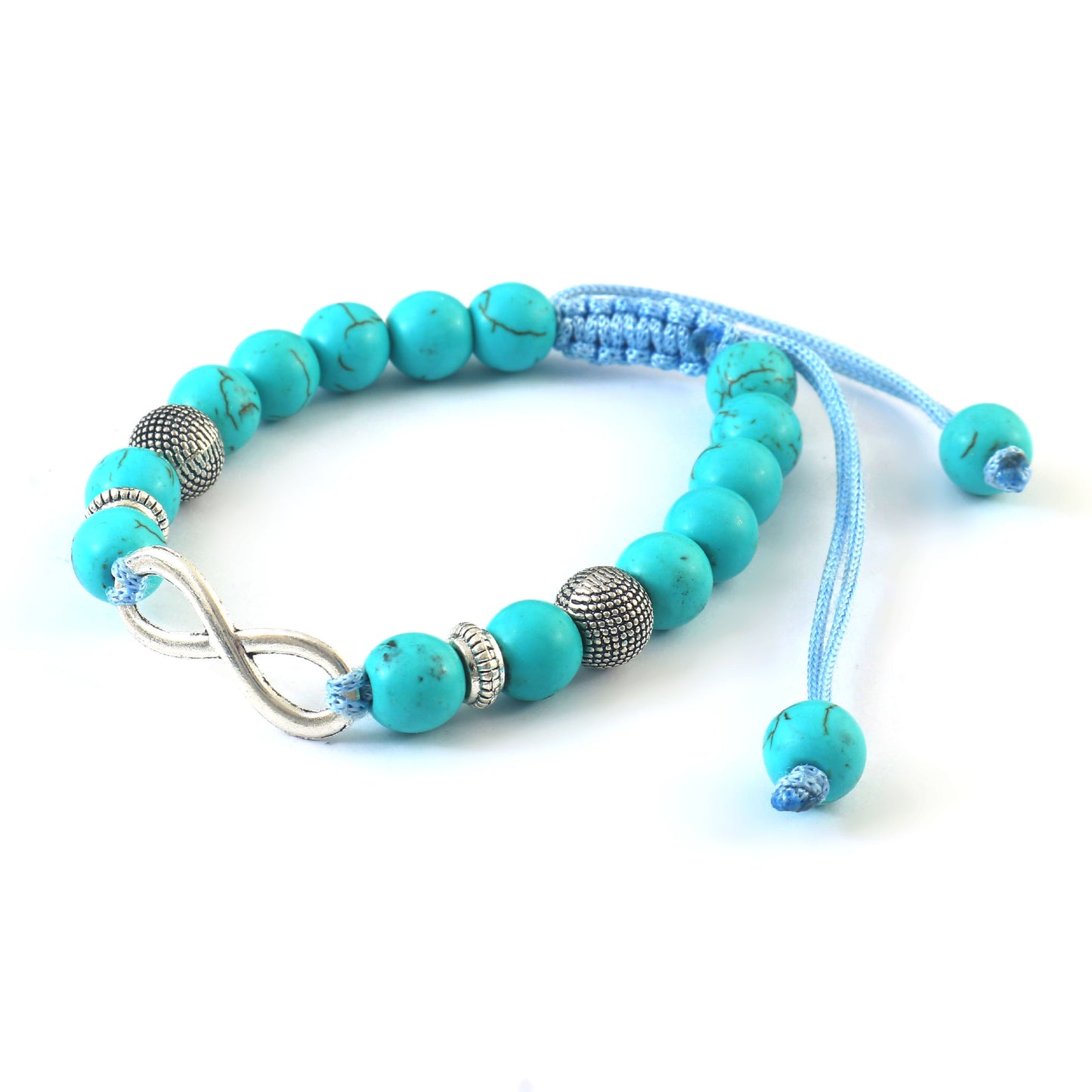 Artisan Turquoise Infinity Bracelet – Traditional Guthayi Weave