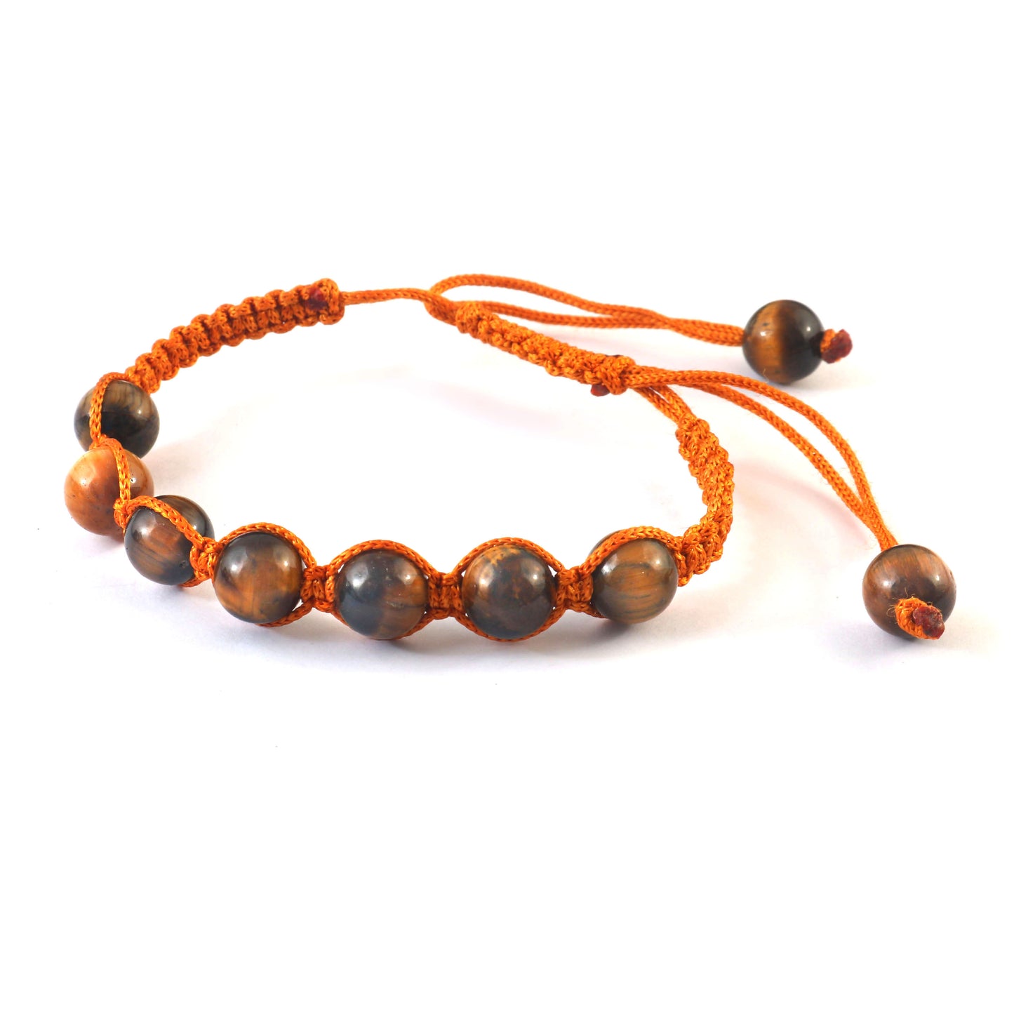 The Voyager: Braided Tiger Eye Guthayi Stone Bracelet (Unisex)
