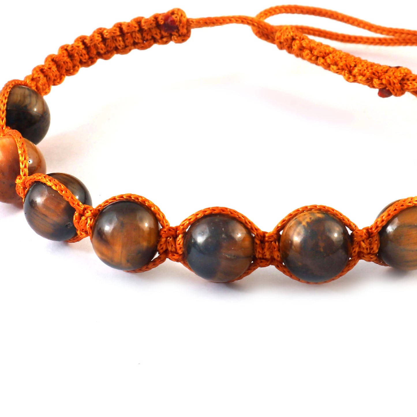 The Voyager: Braided Tiger Eye Guthayi Stone Bracelet (Unisex)