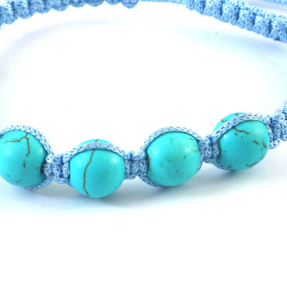 The Ocean Thread Bracelet | Real Turquoise Gemstone