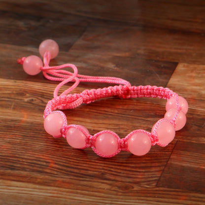 Natural Rose Quartz Thread Bracelet | Unisex