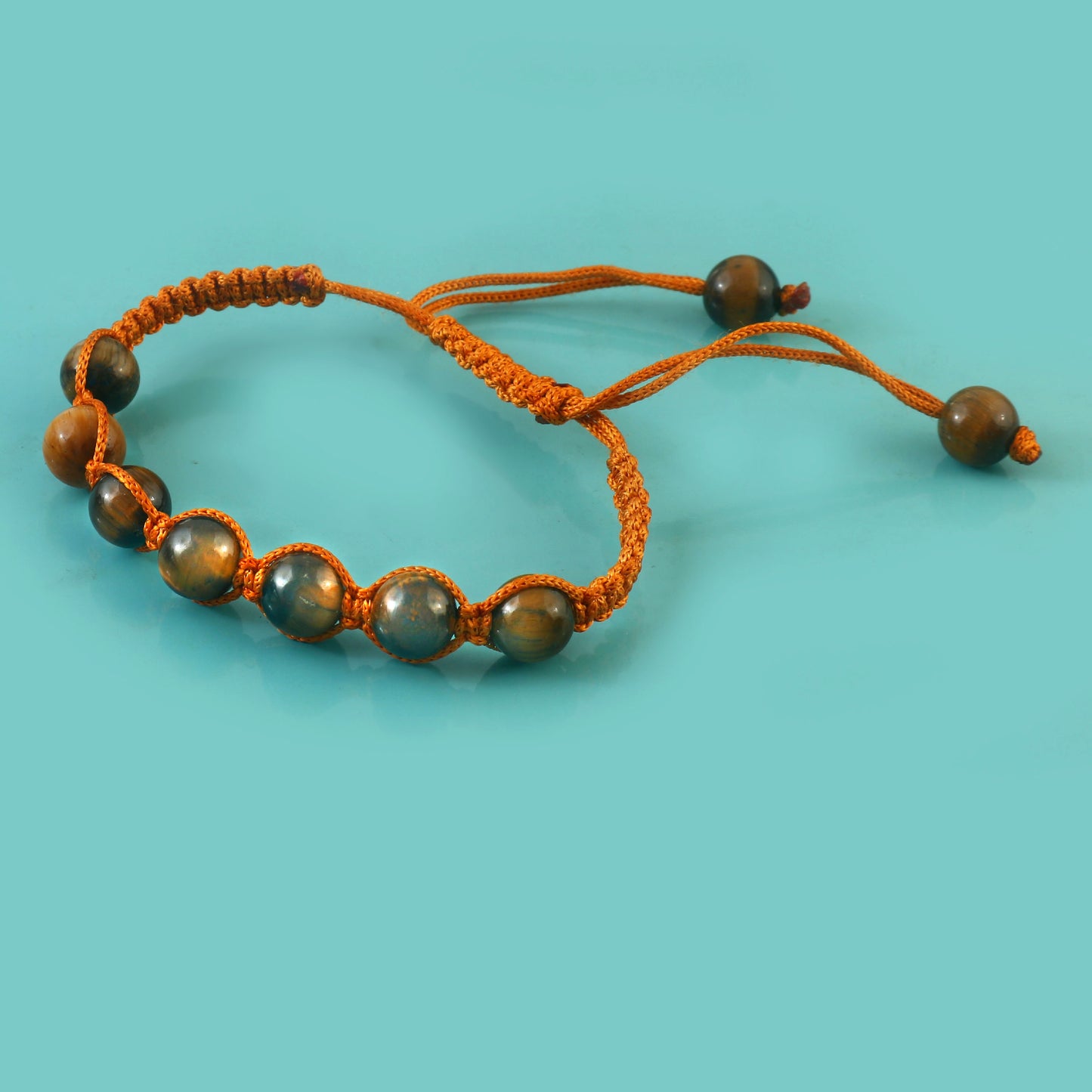The Voyager: Braided Tiger Eye Guthayi Stone Bracelet (Unisex)