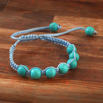 The Ocean Thread Bracelet | Real Turquoise Gemstone