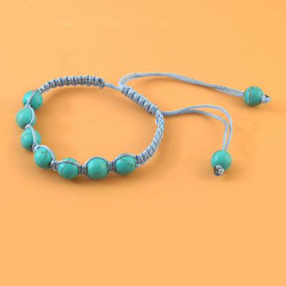 The Ocean Thread Bracelet | Real Turquoise Gemstone