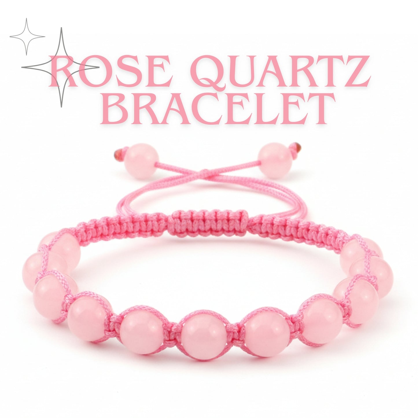 Natural Rose Quartz Thread Bracelet | Unisex