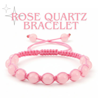 Natural Rose Quartz Thread Bracelet | Unisex