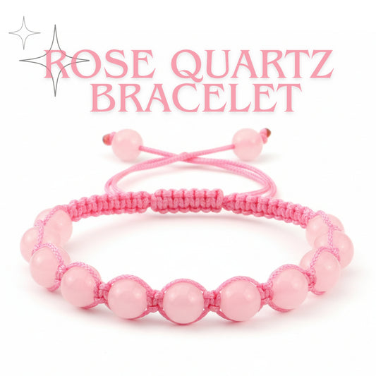 Natural Rose Quartz Thread Bracelet | Unisex