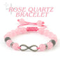 The Eternal Love Bracelet: Rose Quartz Guthayi with Infinity Charm