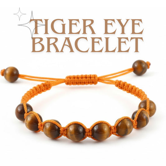 The Voyager: Braided Tiger Eye Guthayi Stone Bracelet (Unisex)